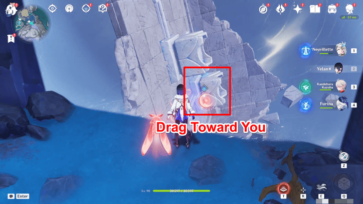 Genshin Impact Hiisi Island Waterfall Moon Mirror 2 Puzzle Solution