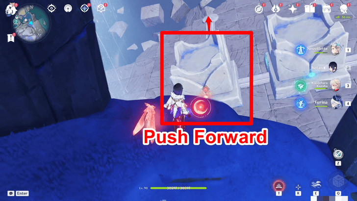 Genshin Impact Hiisi Island Waterfall Moon Mirror 3 Step 3