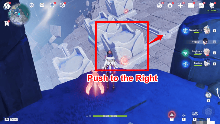 Genshin Impact Hiisi Island Waterfall Moon Mirror 3 Step 2