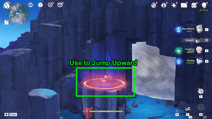 Genshin Impact Hiisi Island Waterfall Moon Mirror 3