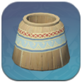 Genshin - Painted Penduculate Oak Wood Barrel