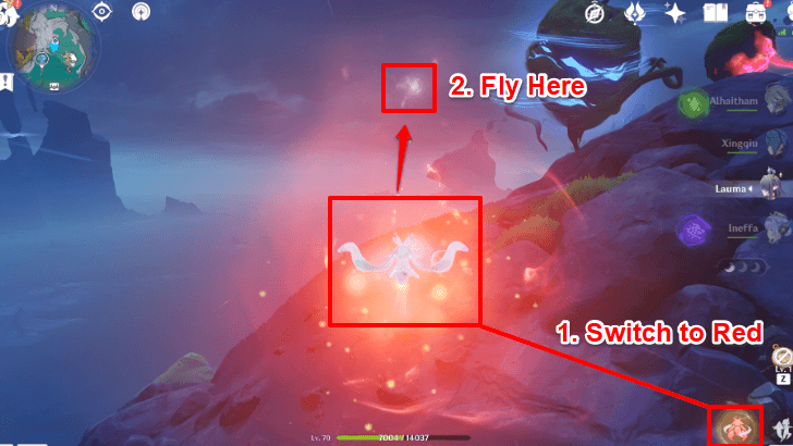 Genshin Impact Red Beam Puzzle Step 5