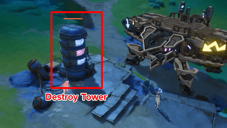 Genshin Impact Destroy the Kuuvahki Tower Cell