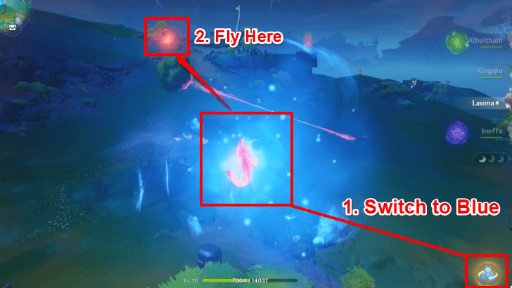 Genshin Impact Red Beam Puzzle Step 3