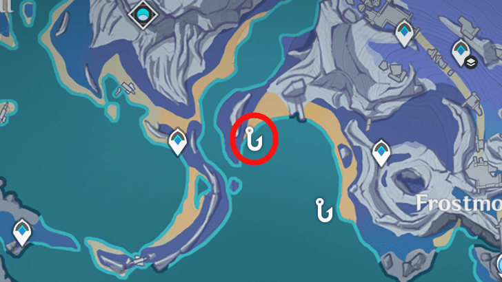 Genshin - Frosted Axehead Fish Location 3