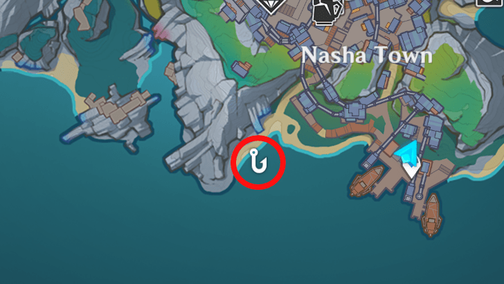 Genshin - Frosted Axehead Fish Location 1