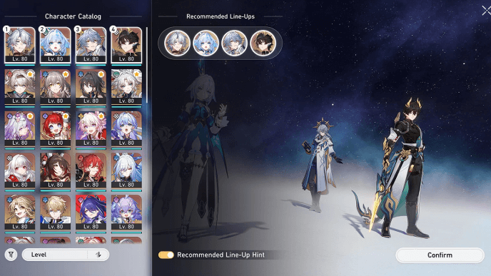 Honkai Star Rail 3.6 - Recommended Lineup Hint Feature