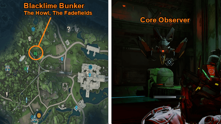 Core Observer Location