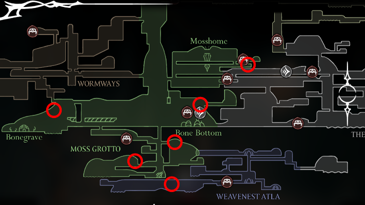 Hollow Knight Silksong - Bone Bottom and Weavenest