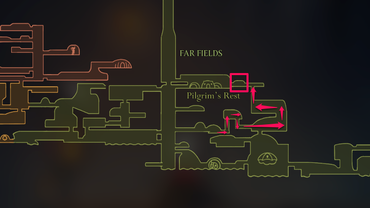 Secret Entrance to Rhinogrund Location Map Route