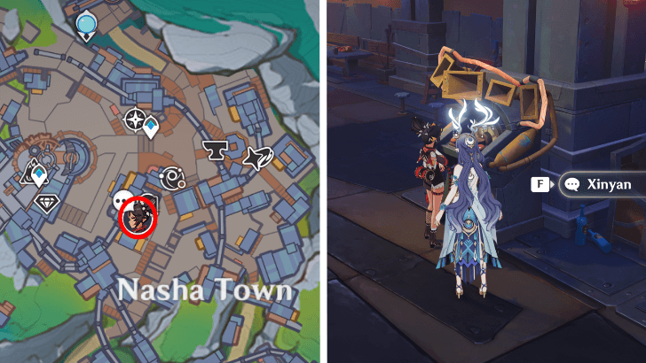Genshin - Xinyan Anecdote Location