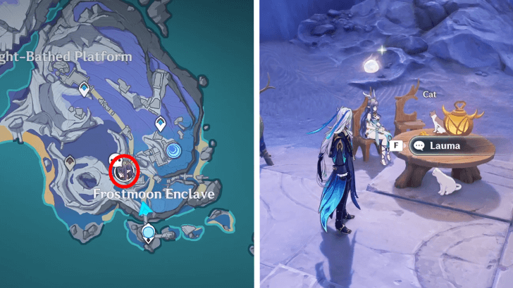 Genshin - Lauma Anecdote Location