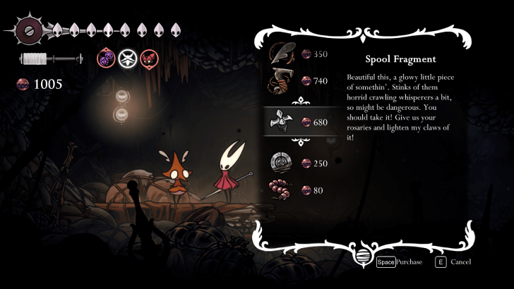 Spool Fragment in Blasted Steps