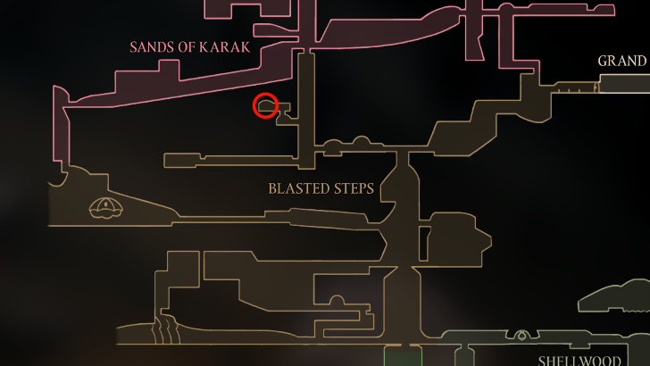 Spool Fragment in Blasted Steps