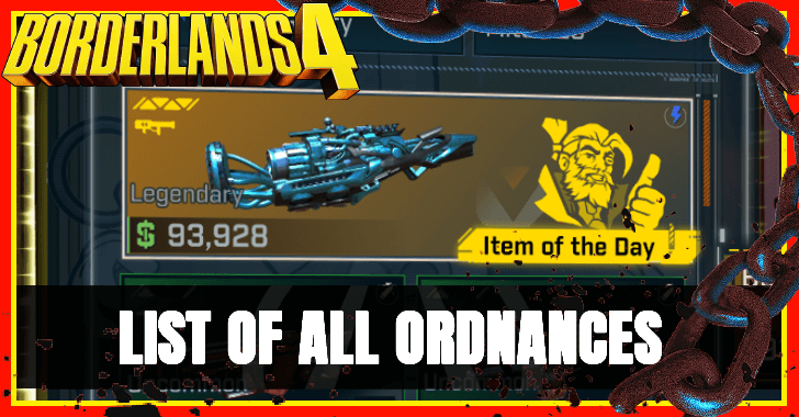 Borderlands 4 - List of All Ordnances
