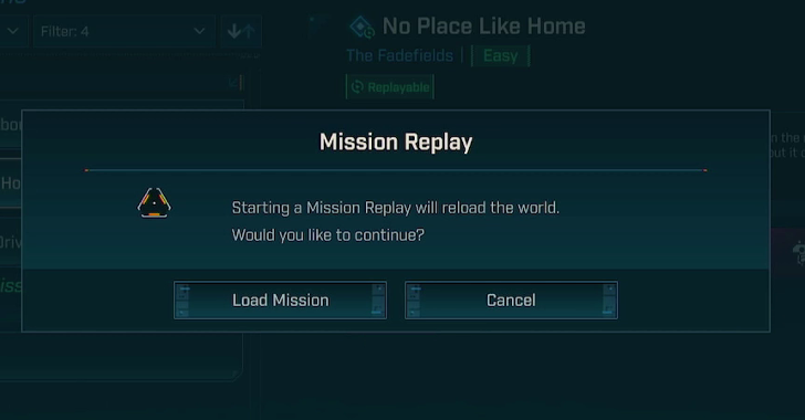 Mission Replay Will Reload Game World