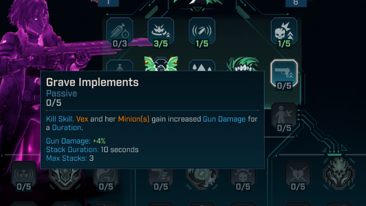 Skill Tree Weapon Upgrade