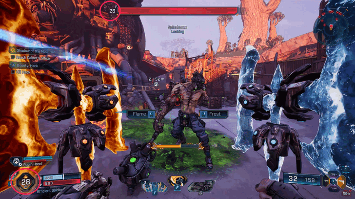 High level splashzone