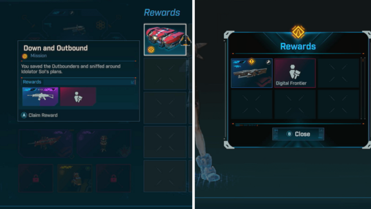 Down and Outbound Rewards