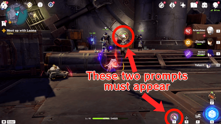 Genshin Impact - Mine Now Friend Achievement - Special Quick-Time Event