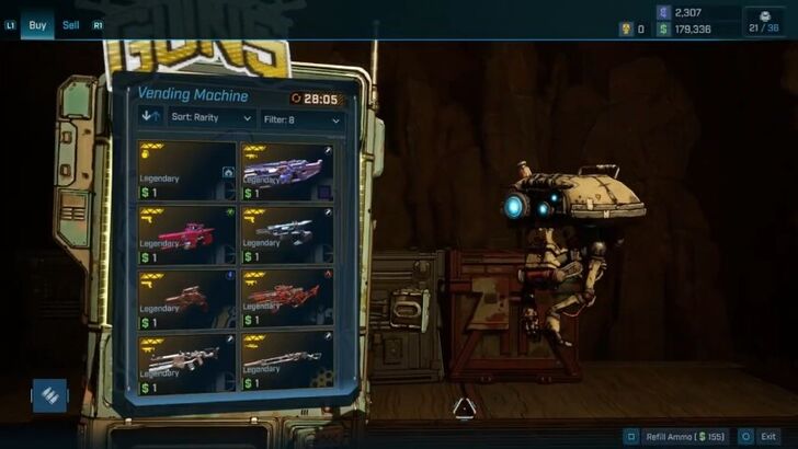 Borderlands 4 Legendary Vending Machine Wares