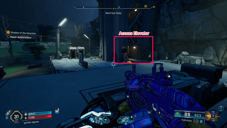 Use the Side Elevator