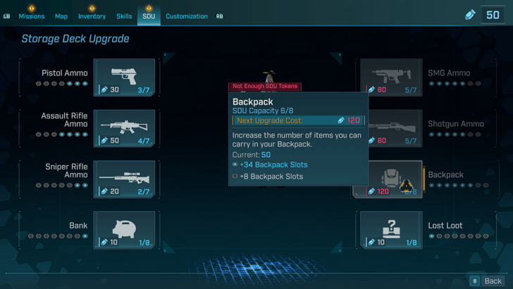 Backpack SDU Upgrade