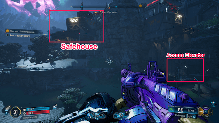 Access Elevator Location