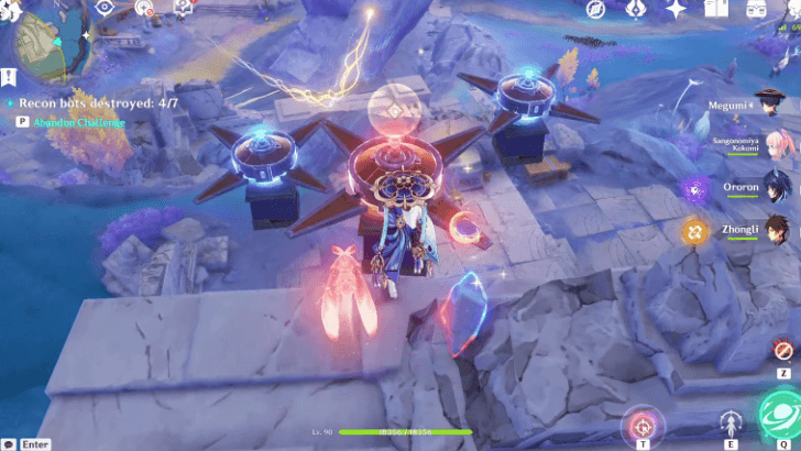 Genshin - A Grand Plot! - Shoot rocks at the robot