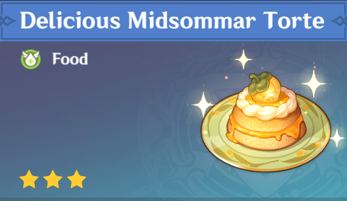 Genshin Impact - How to Get Midsommar Torte and Effects