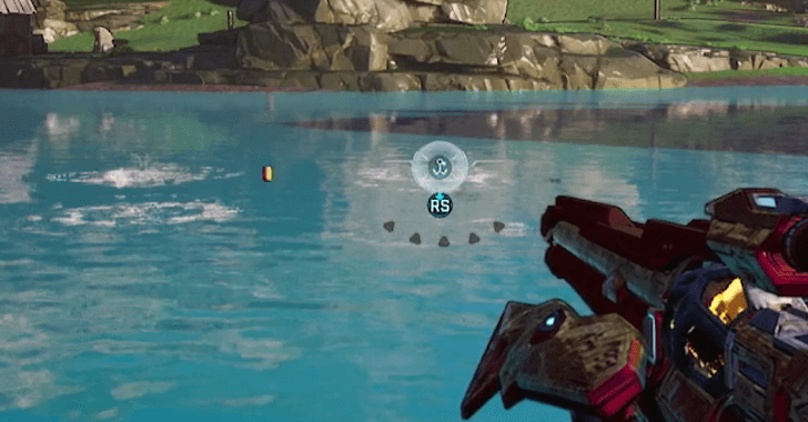 Use Grapple on Fishing Spots