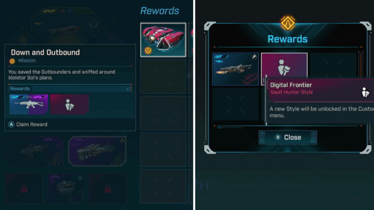 Down and Outbound Rewards