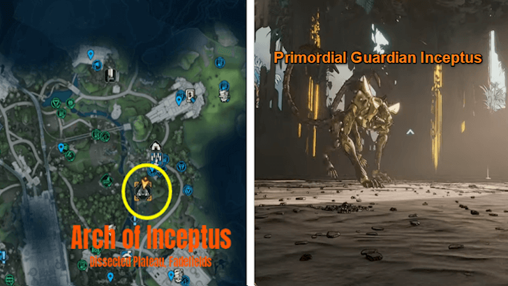Primordial Guardian Inceptus Location