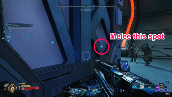 Borderlands 4 Melee Right Spot to Cut