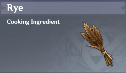 Genshin Impact - Rye Locations and Farming Route