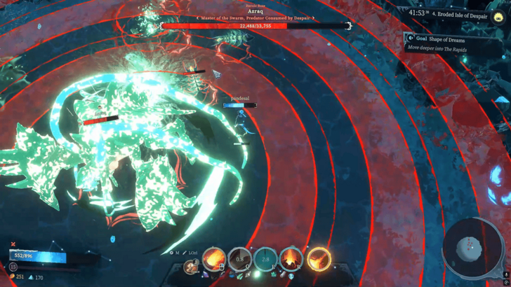 Azraq boss fight where is casting an AoE attack