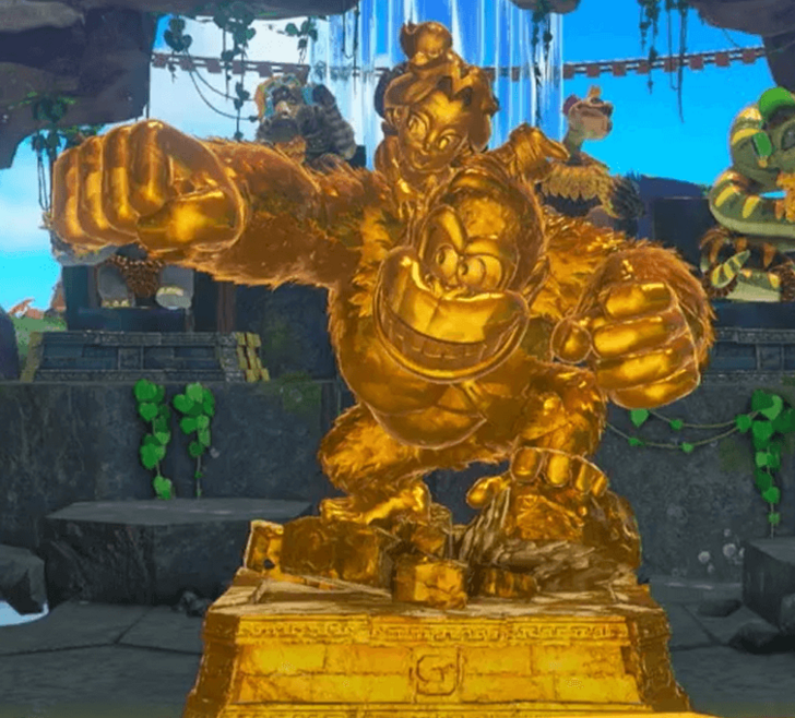 Golden DK & Pauline DLC Statue