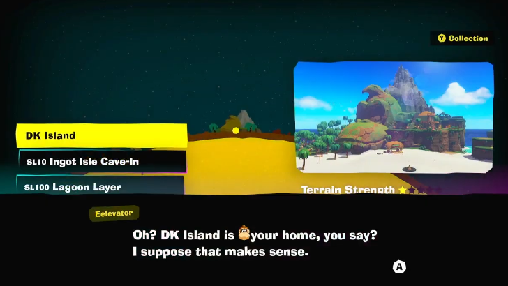 Eelevator Taking You to DK Island