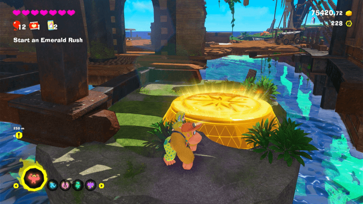 Bouncing for Gold Bonus Stage Overworld