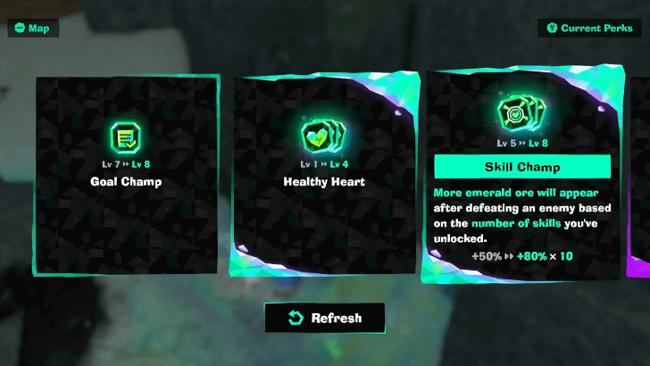 Upgrading Emerald Perks