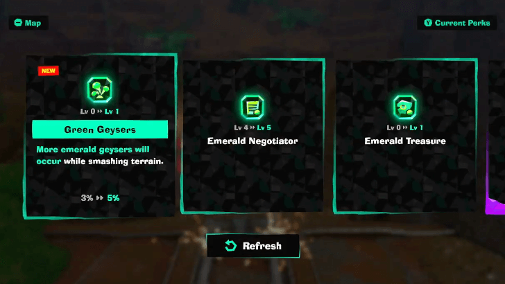 Choosing Emerald Perks