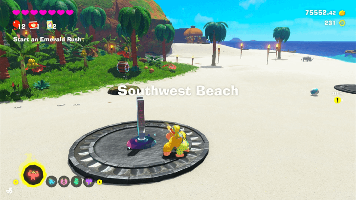 Southwest Beach Checkpoint Checkpoint Overworld Location