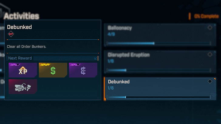 Debunked Order Bunker Challenge