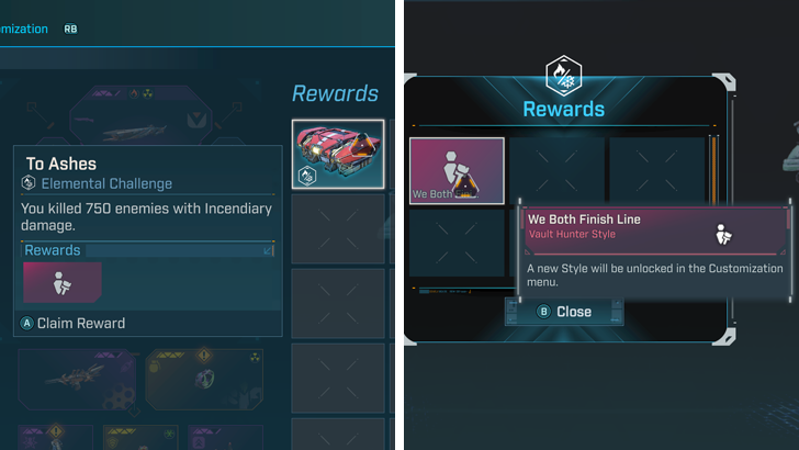 To Ashes Rewards