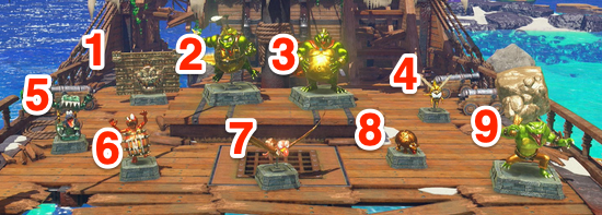 K Rool Galleon Statues