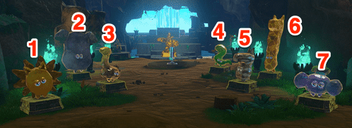 Mountain Cave Entrance Statues