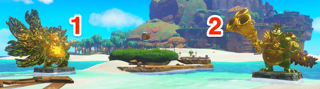 Statues by the Warp Gong