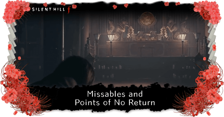 Silent Hill f All Missables and Points of No Return