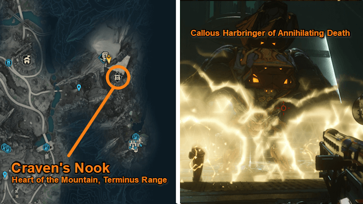 Callous Harbringer of Annihilating Death location