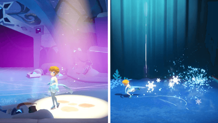 Princess Peach Showtime - Snow Flower on Ice Sparkle Gem 8